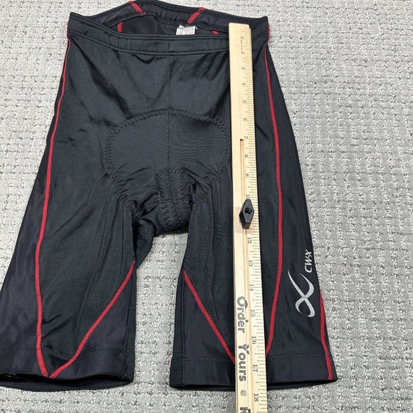 CW-X Shorts Womens Pull On Padded Muscle Support Compression Drawstring Black S - Picture 7 of 14